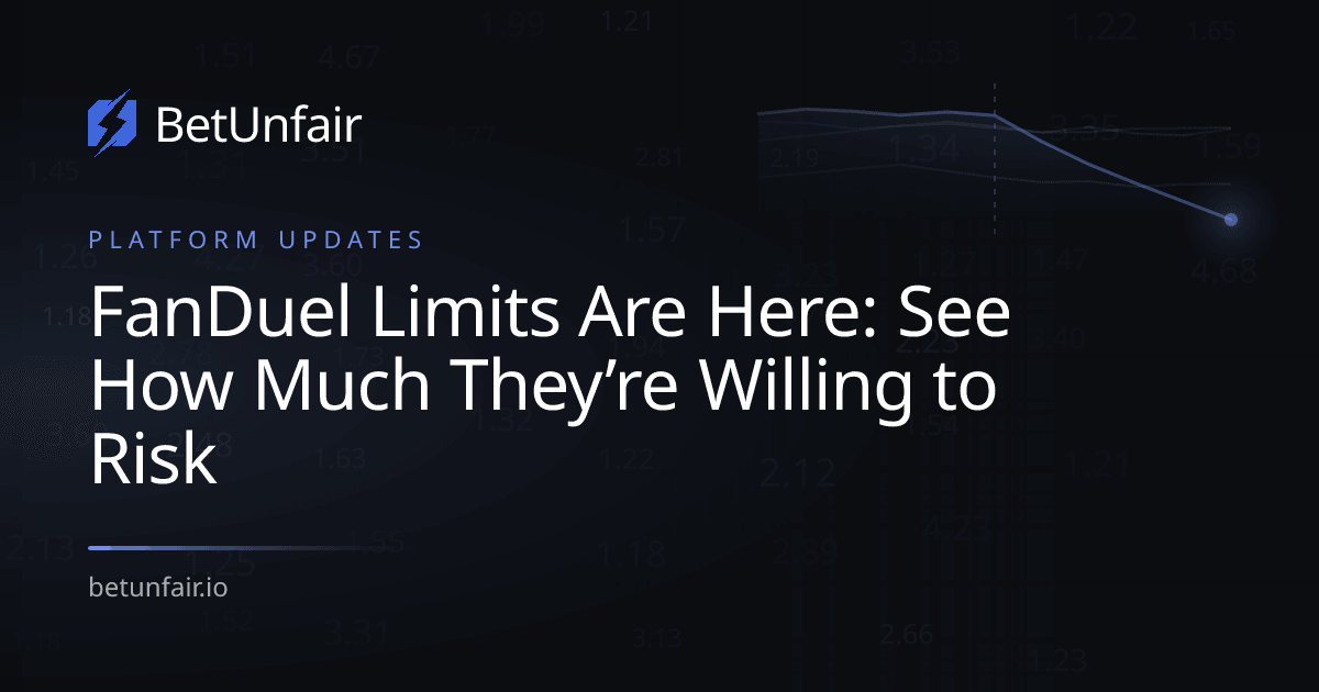 FanDuel Limits Are Here: See How Much They’re Willing to Risk