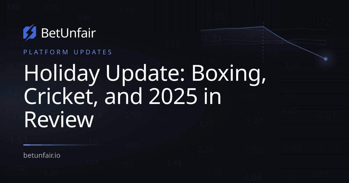 Holiday Update: Boxing, Cricket, and 2025 in Review