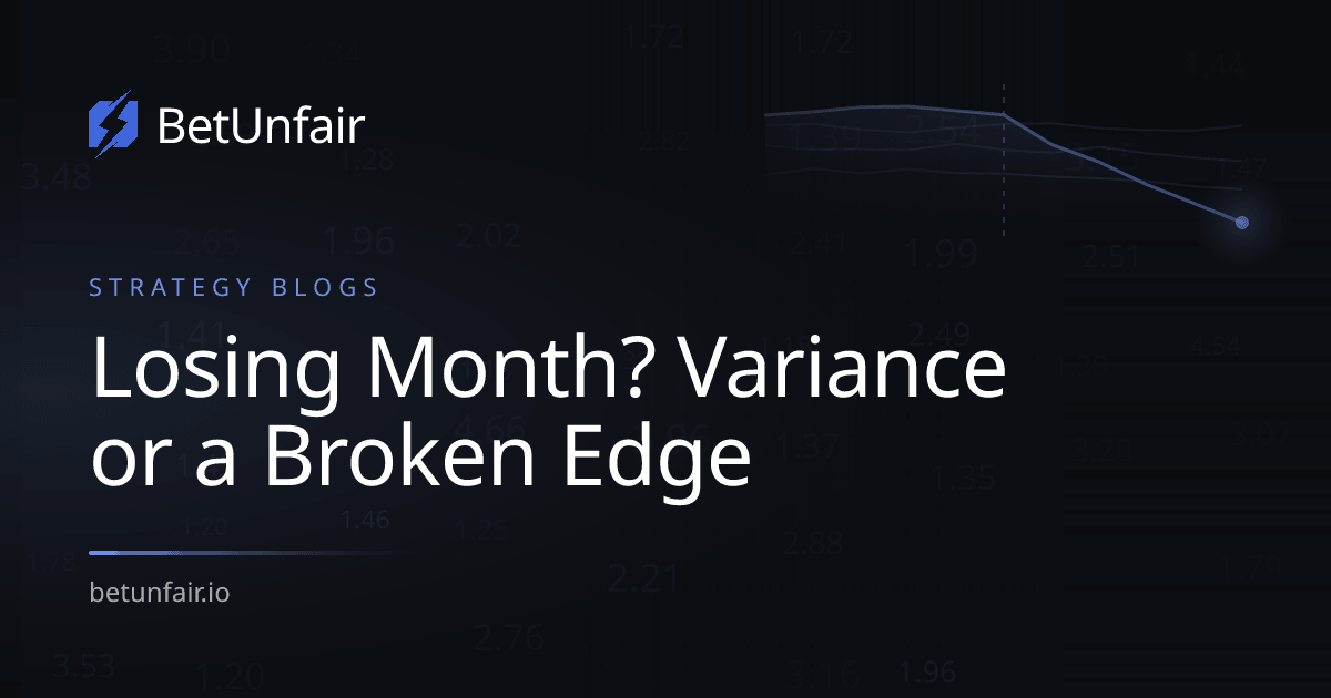 Losing Month? Variance or a Broken Edge