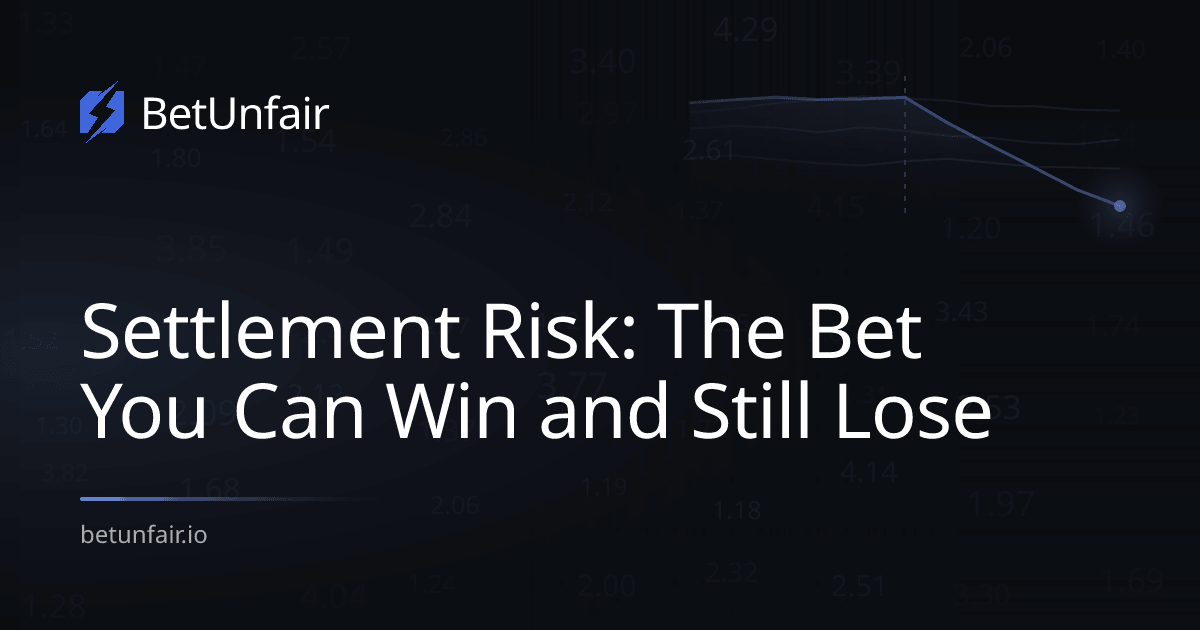 Settlement Risk: The Bet You Can Win and Still Lose
