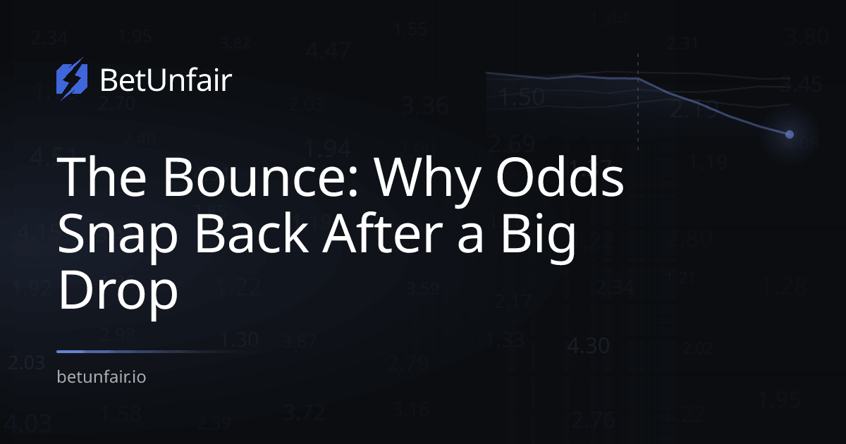 The Bounce: Why Odds Snap Back After a Big Drop