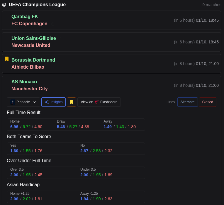 Match search with de-vigged true Pinnacle odds