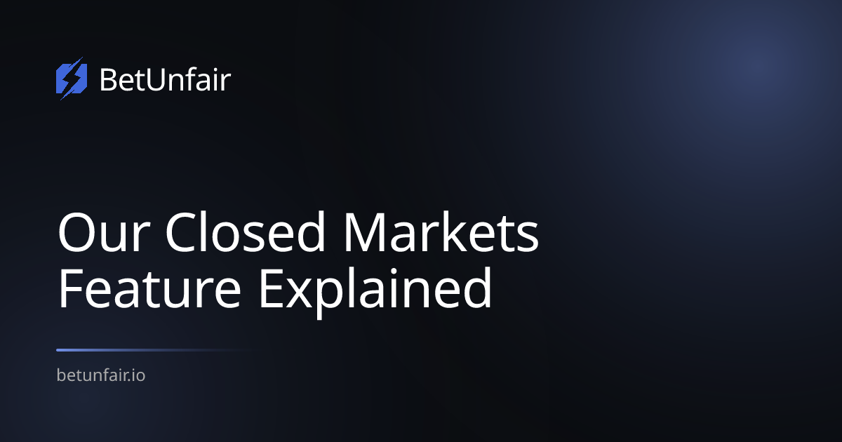 Our Closed Markets Feature Explained