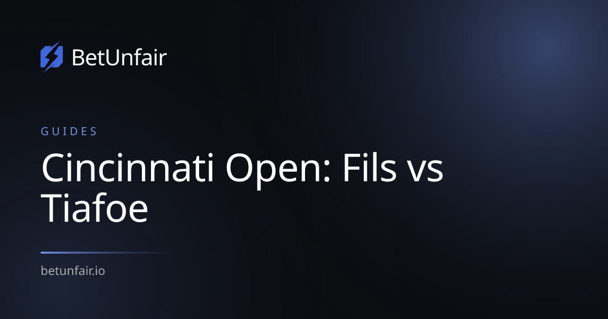 Cincinnati Open: Fils vs Tiafoe