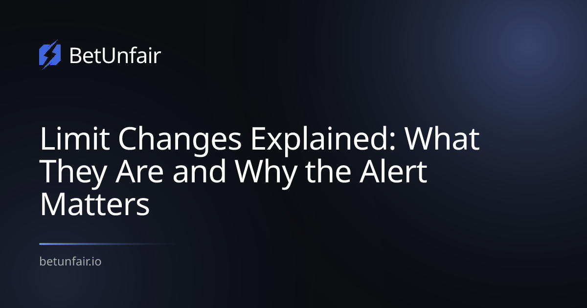 Limit Changes Explained: What They Are and Why the Alert Matters